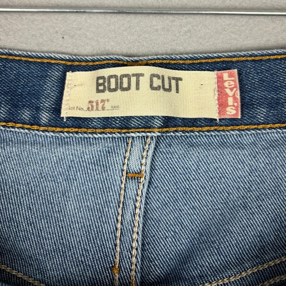 Levis 517 Boot Cut Jeans 5 Pocket Denim 40x28 Blue Wash Y2K